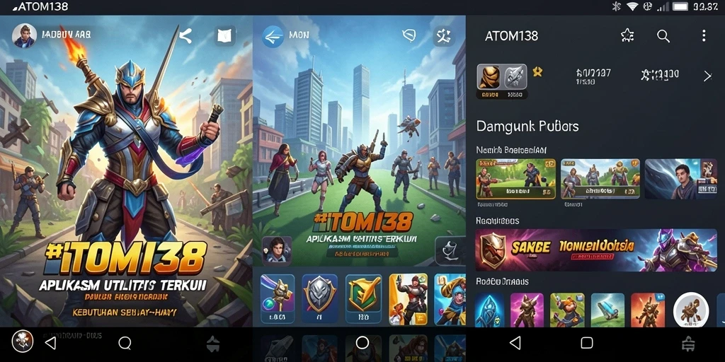 Tampilan antarmuka ATOM138 yang modern dan mudah dinavigasi.