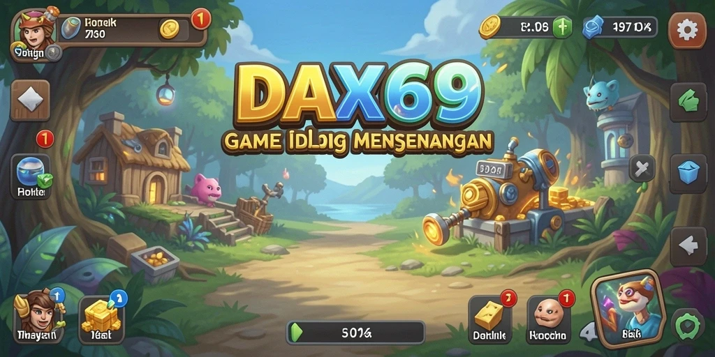 Tampilan gameplay DAX69 yang seru dan penuh warna.