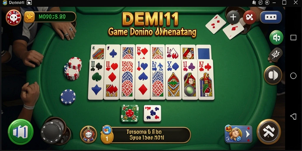 Gameplay seru dan interaktif dari permainan Domino DEMI11.