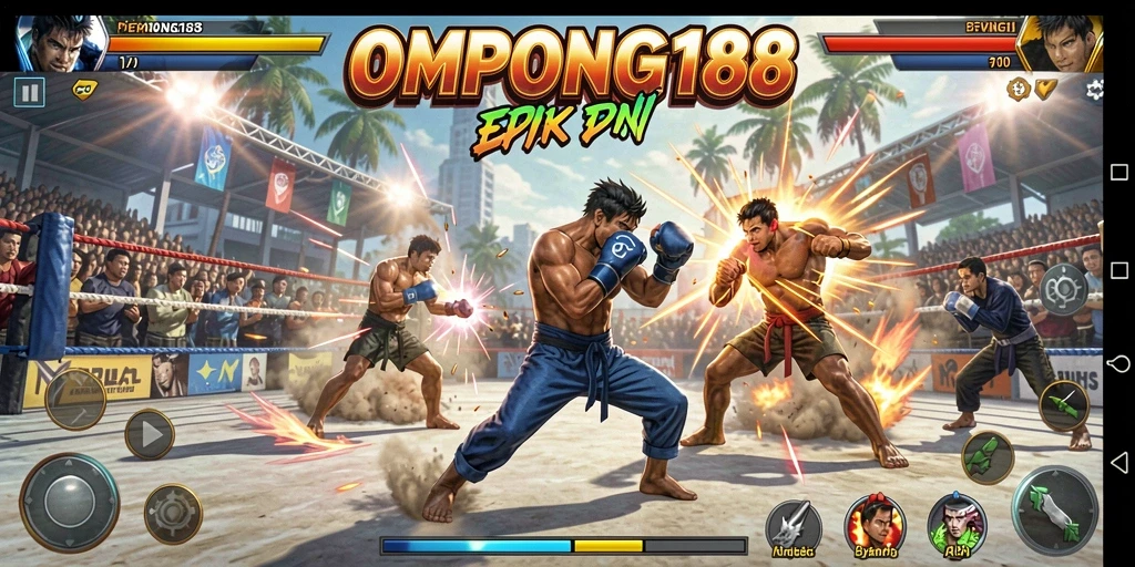 Tampilan gameplay menarik dengan aksi pertarungan yang seru.