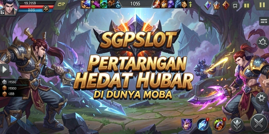 Tampilan seru gameplay MOBA di SGPSLOT.
