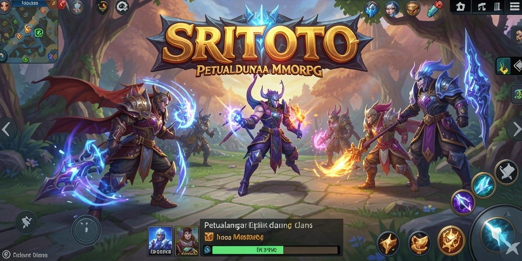 Tampilan screenshot utama SRITOTO menunjukkan aksi seru dalam permainan MMORPG.