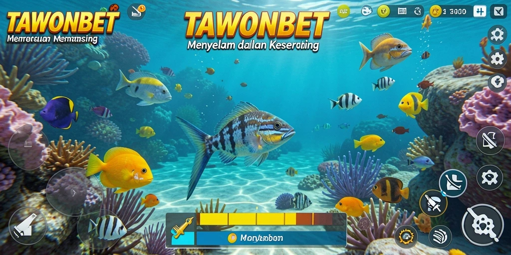 Gameplay TAWONBET yang seru dengan berbagai jenis ikan.