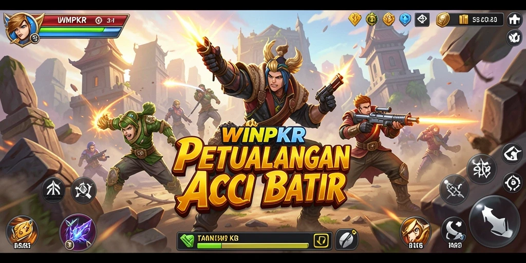 Tampilan gameplay aksi yang mendebarkan di WINPKR.